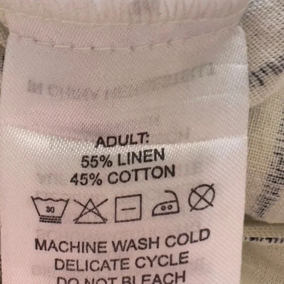 Womens Deane & White Skirt UK 16 A-Line Linen Stripe Cream Midi Length Pockets - Picture 11 of 11